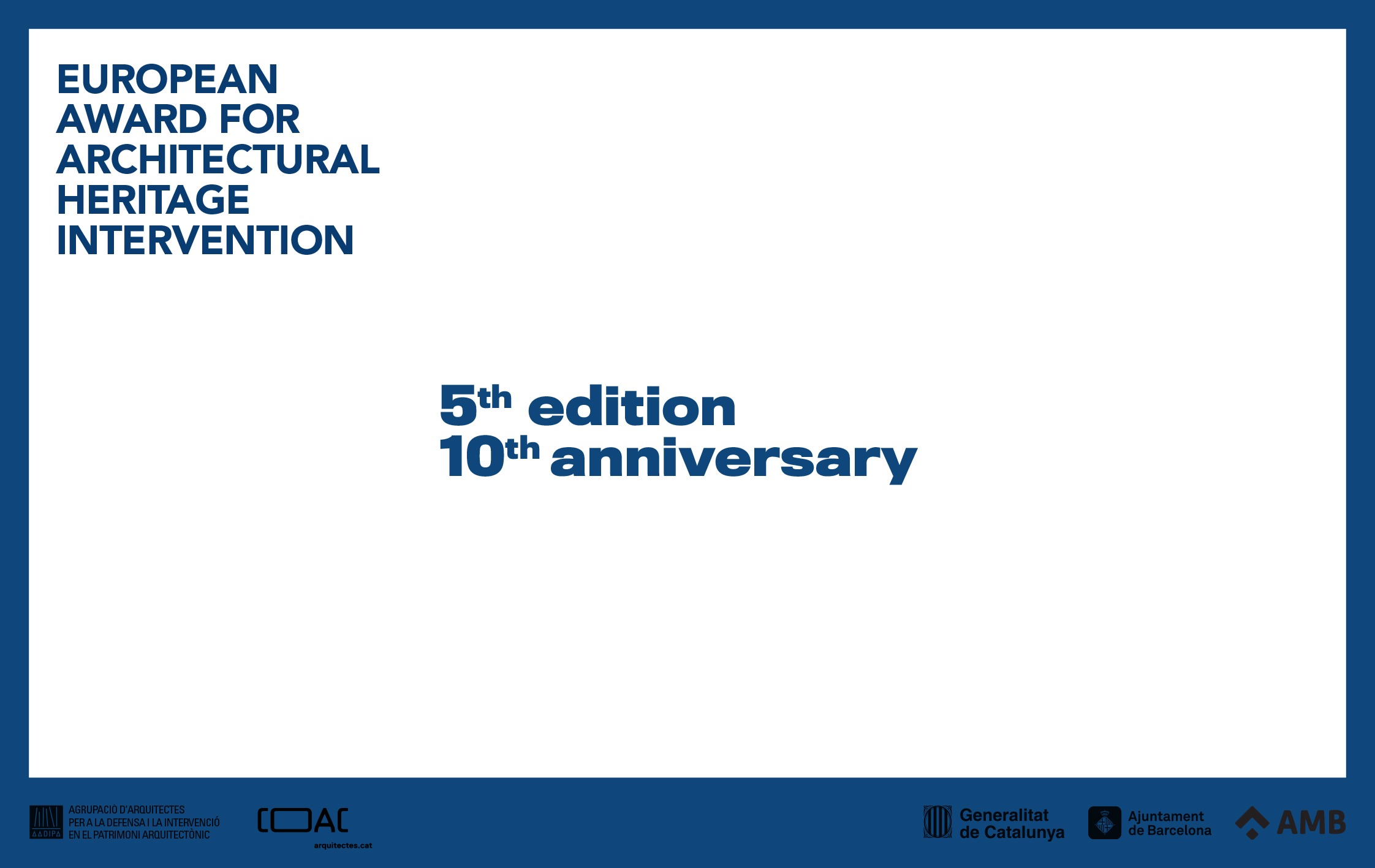 5ª edición del Premio, todo un éxito que coincide con la celebración de su décimo aniversario